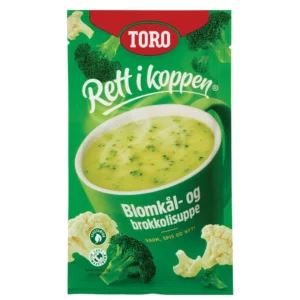 Blomkål/Brokkolisuppe TORO rett i koppen