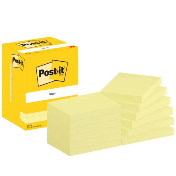 Notatblokk POST-IT 76x102 CY (12)