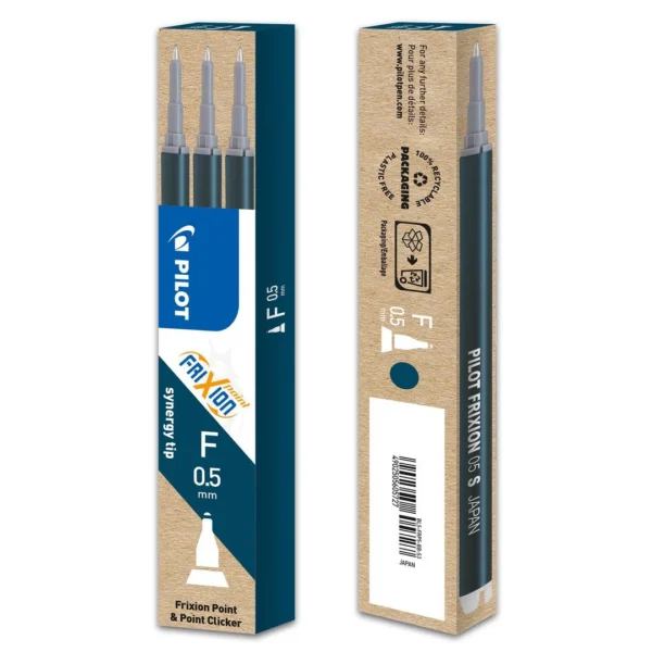 Refill PILOT Frixion Point 05 blåsort(3)