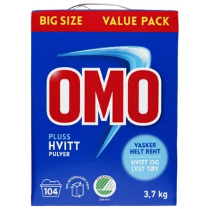Tøyvask OMO Pluss Hvitt 3,7kg