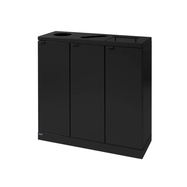 Avfallsbeholder BICA 875 3x65L sort