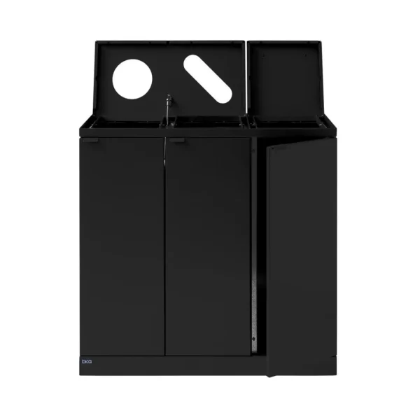 Avfallsbeholder BICA 875 3x65L sort