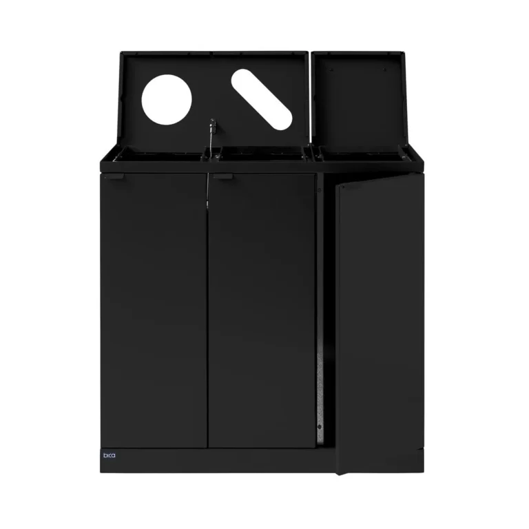 Avfallsbeholder BICA 875 3x65L sort - Bilde 3