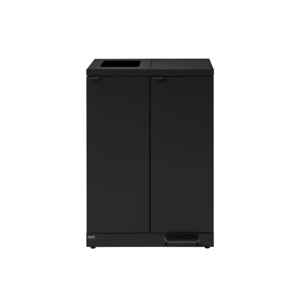 Avfallsbeholder BICA 974 2x65 sort