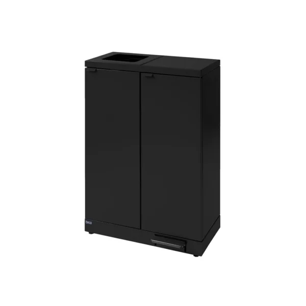 Avfallsbeholder BICA 974 2x65 sort