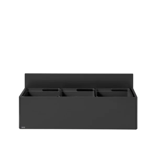 Avfallsbeholder BICA 811 3x20L sort