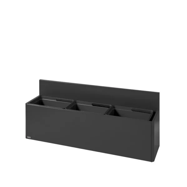 Avfallsbeholder BICA 811 3x20L sort