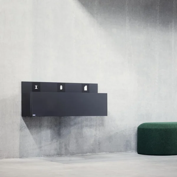 Avfallsbeholder BICA 811 3x20L sort