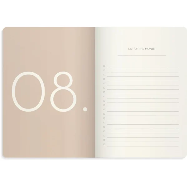 Kalender Week Planner Deluxe A5 cognac