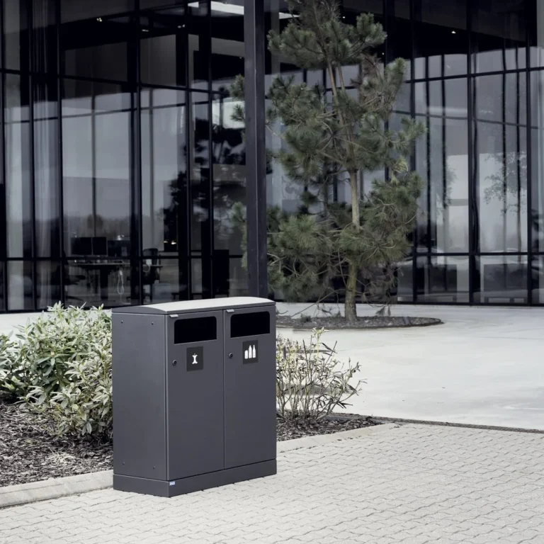 Avfallsbeholder BICA 712 ute 2x100L antr - Bilde 5