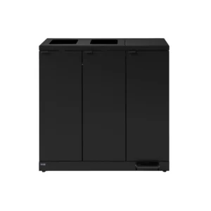 Avfallsbeholder BICA 973 3x65L sort