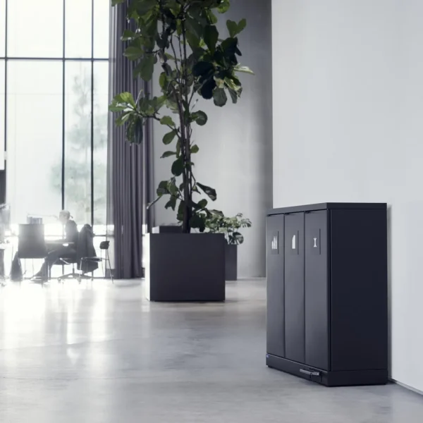 Avfallsbeholder BICA 973 3x65L sort