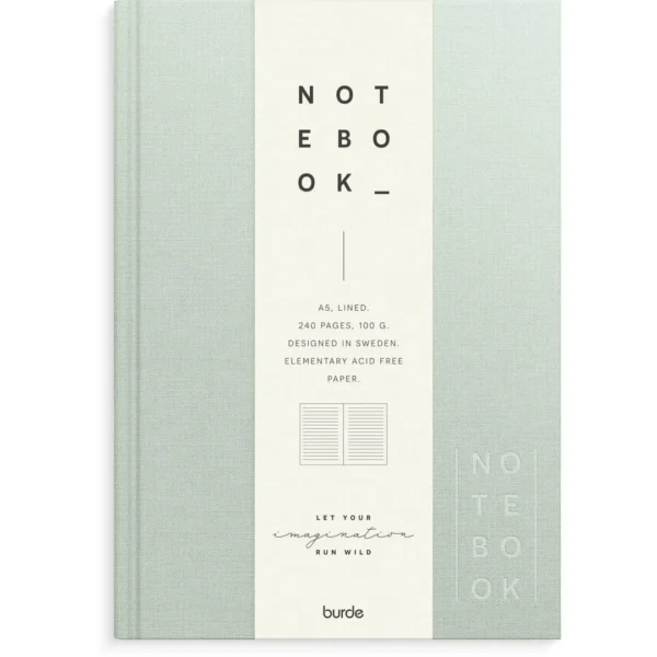 Skrivebok BURDE A5 linjer grønn