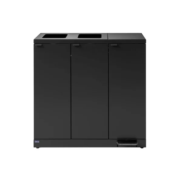 Avfallsbeholder BICA 973 3x65L antrasitt