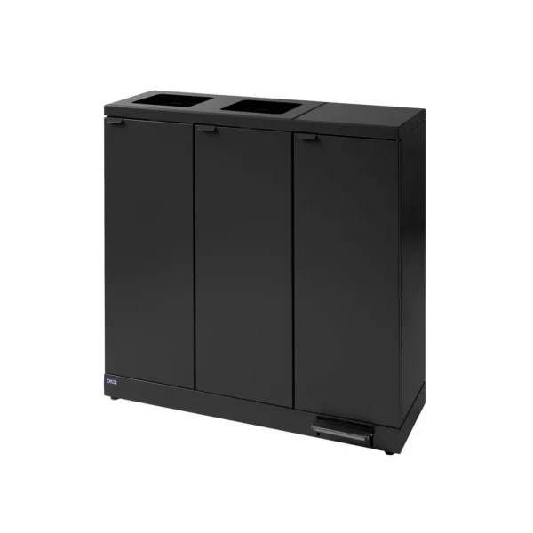 Avfallsbeholder BICA 973 3x65L antrasitt