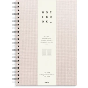 Spiralbok BURDE A4 linjert rosa