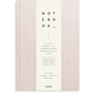 Skrivebok BURDE A5 linjer rosa