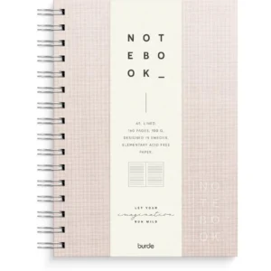 Spiralbok BURDE A5 linjert rosa