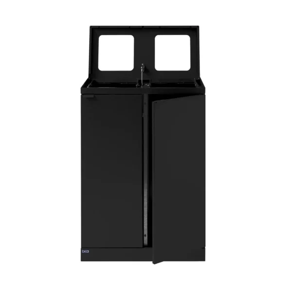 Avfallsbeholder BICA 867 2x65L sort