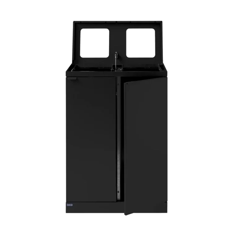 Avfallsbeholder BICA 867 2x65L sort - Bilde 4