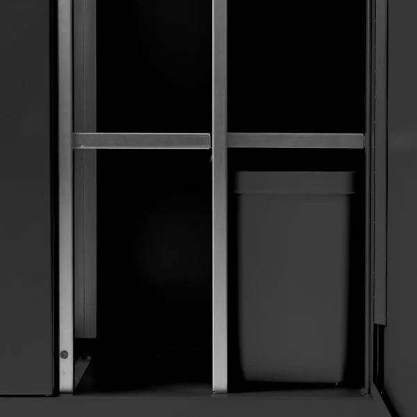 Avfallsbeholder BICA 950 2x65/45L sort