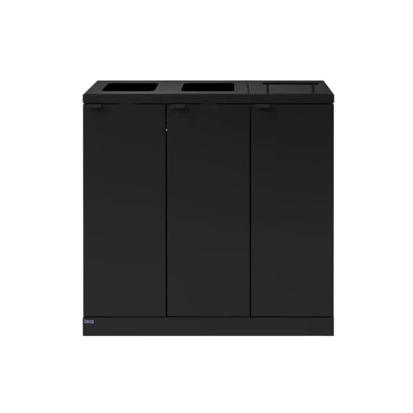 Avfallsbeholder BICA 873 3x65L sort