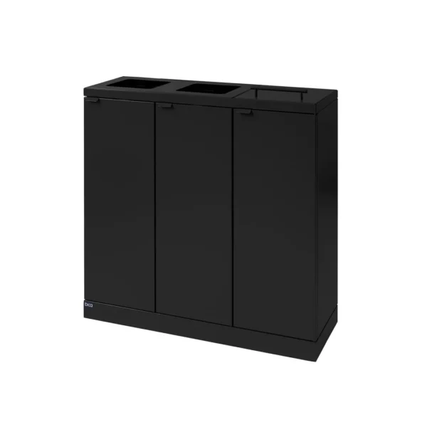 Avfallsbeholder BICA 873 3x65L sort