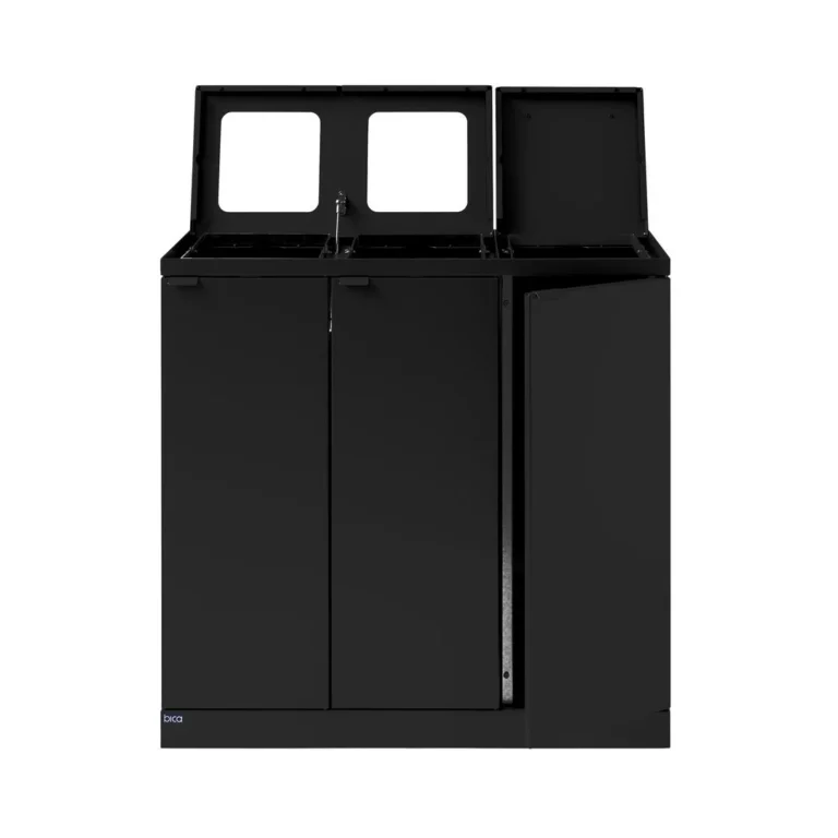 Avfallsbeholder BICA 873 3x65L sort - Bilde 4