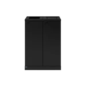 Avfallsbeholder BICA 874 2x65 sort