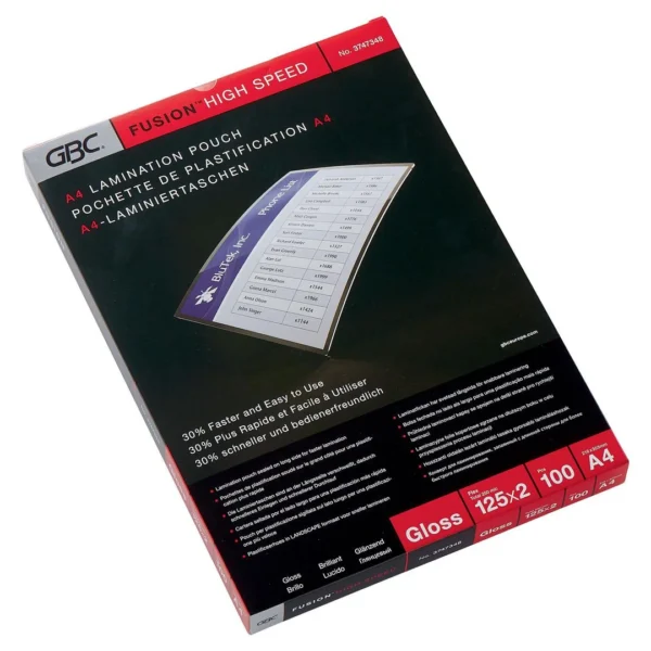 Lamineringslomme GBC A4 125my HS (100)