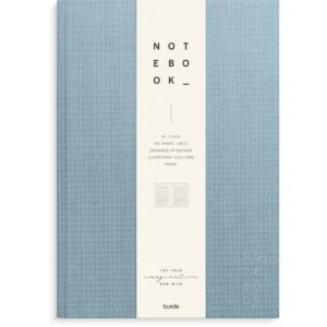 Skrivebok BURDE A4 linjer lys blå