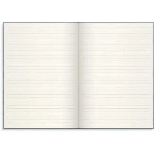 Skrivebok BURDE A4 linjer lys blå