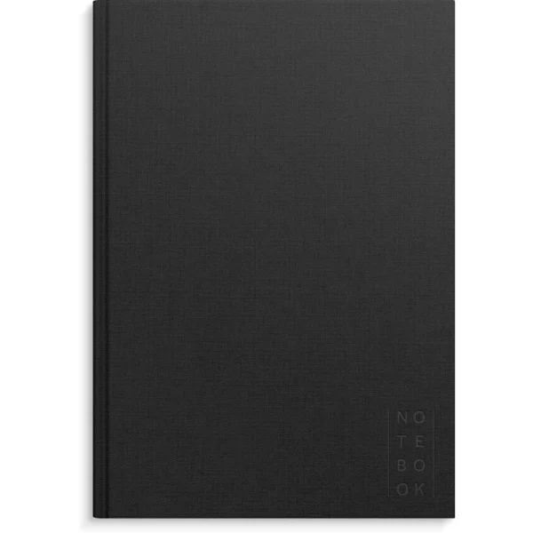 Skrivebok BURDE A4 ulinjert sort