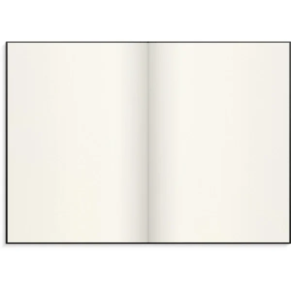 Skrivebok BURDE A4 ulinjert sort