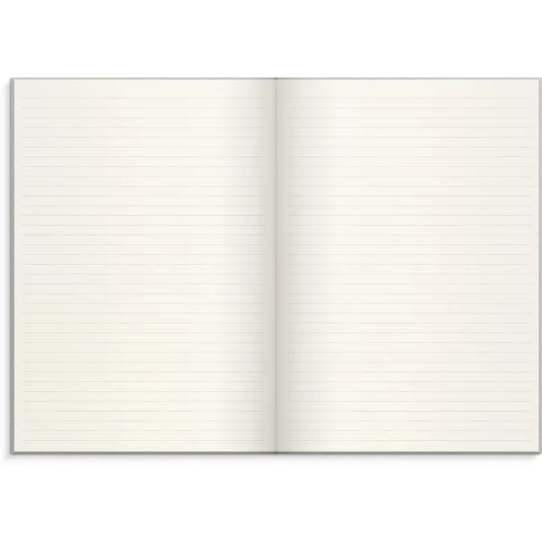 Skrivebok BURDE A4 linjer lys grå