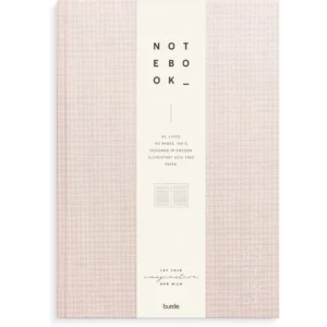 Skrivebok BURDE A4 linjer rosa
