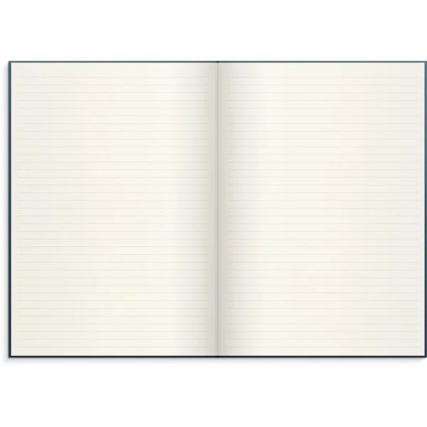 Skrivebok BURDE A4 linjer mørk blå