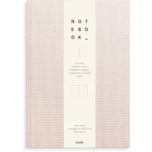 Skrivebok BURDE A4 ulinjert rosa