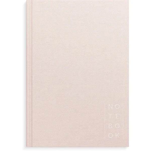 Skrivebok BURDE A5 ulinjert rosa