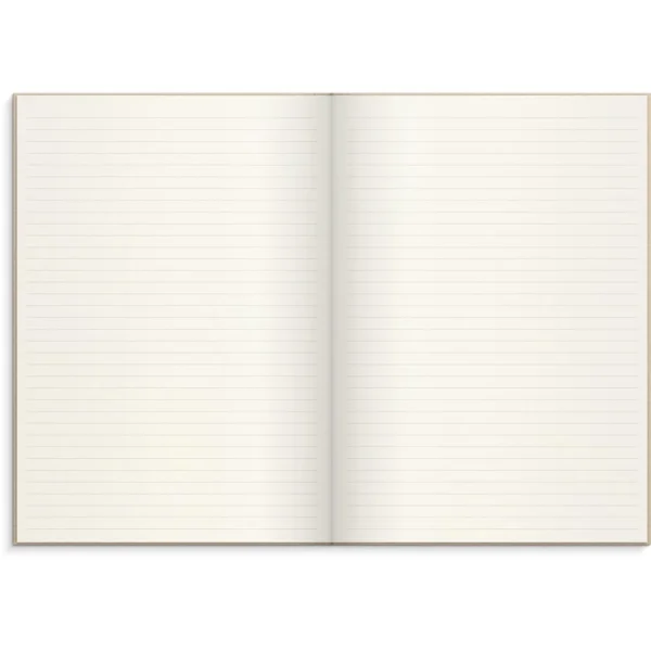 Skrivebok BURDE A4 linjer beige
