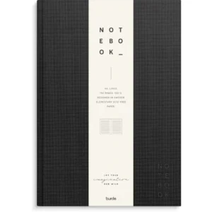 Skrivebok BURDE A4 linjer sort