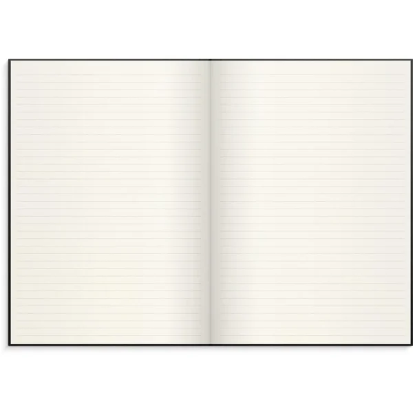 Skrivebok BURDE A4 linjer sort