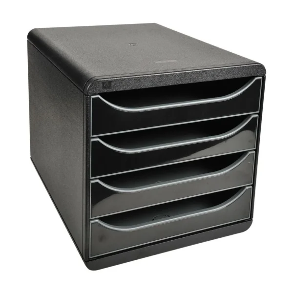Skuffekabinett EXACOMPTA 4skuff sort/sor