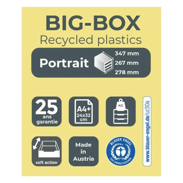 Skuffekabinett EXACOMPTA 4skuff sort/sor