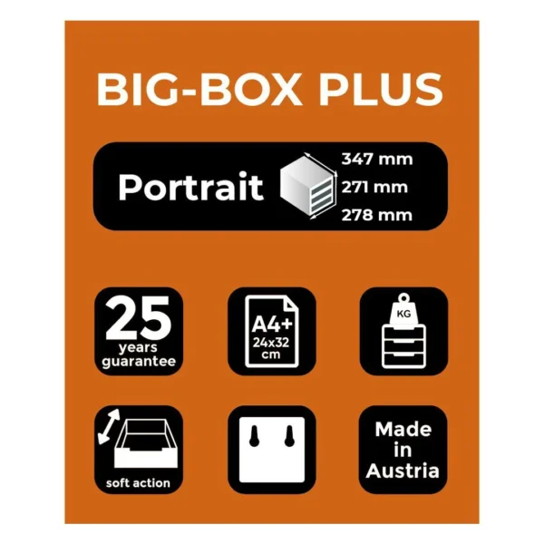 Skuffekabinett EXACOMPTA 5skuff grå/grå