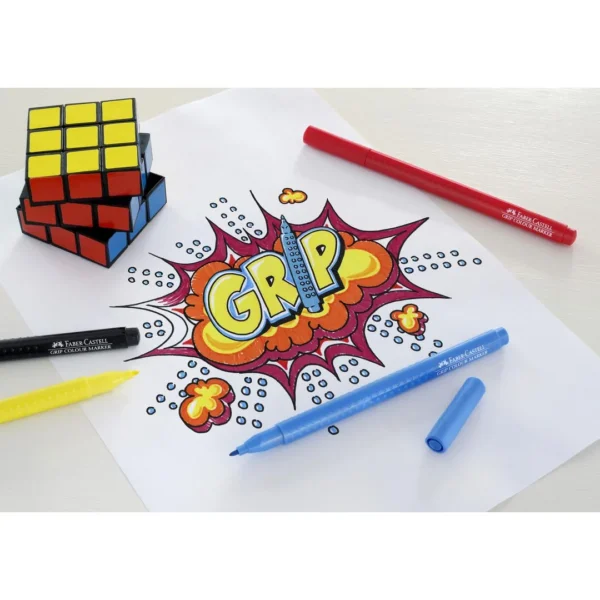 Tusj FABER CASTELL Grip ass farger(10)