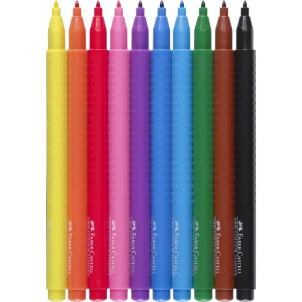 Tusj FABER CASTELL Grip ass farger(10)