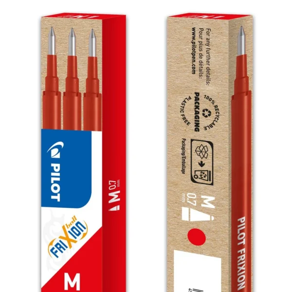 Refill PILOT Frixion 07 rød (3)