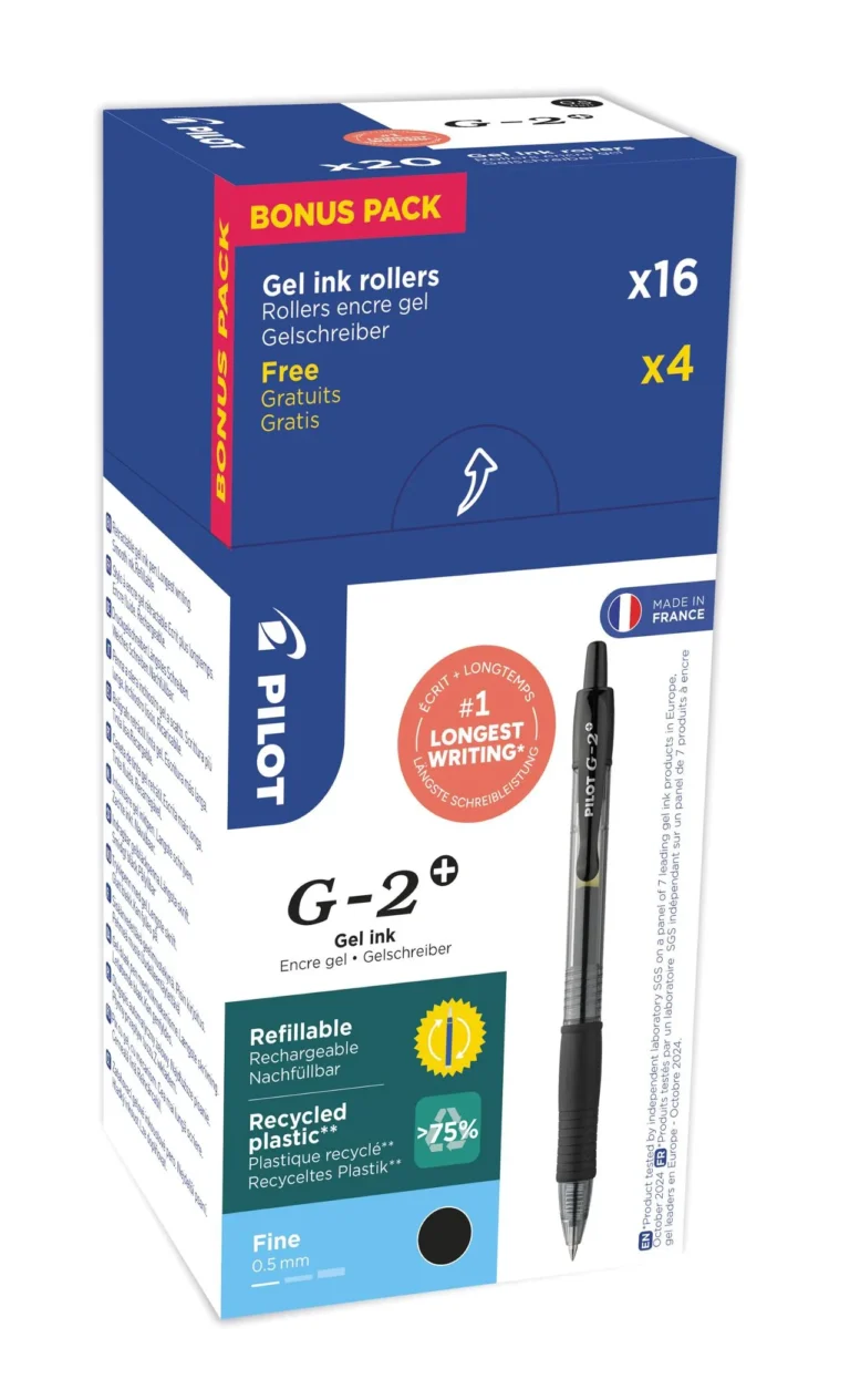 Geleroller PILOT G2+ 05 sort (20)