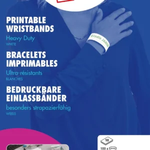 Armbånd AVERY hvit 265x18mm (100)